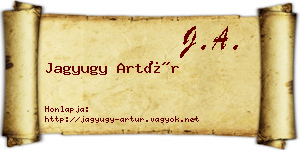 Jagyugy Artúr névjegykártya
